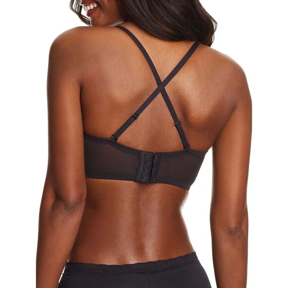 NWOT Maidenform Pure Comfort Halter Bralette, 40D, Black - Picture 7 of 8